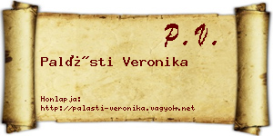 Palásti Veronika névjegykártya