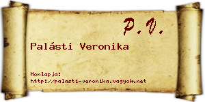 Palásti Veronika névjegykártya